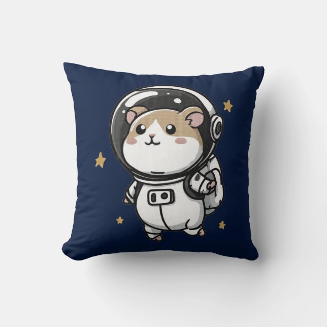 Astronaut Hamster Cushion (Front)