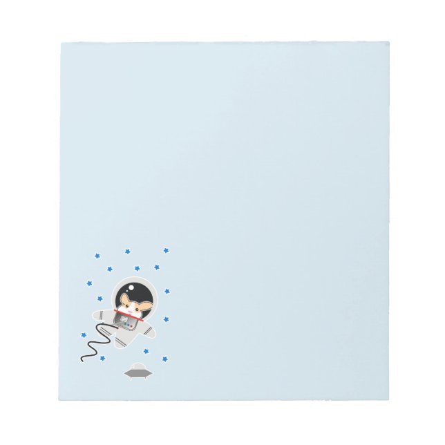 Astronaut Hamster Notepad (Front)