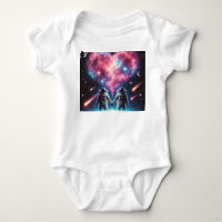 Astronaut Heart Galaxy T-Shirt