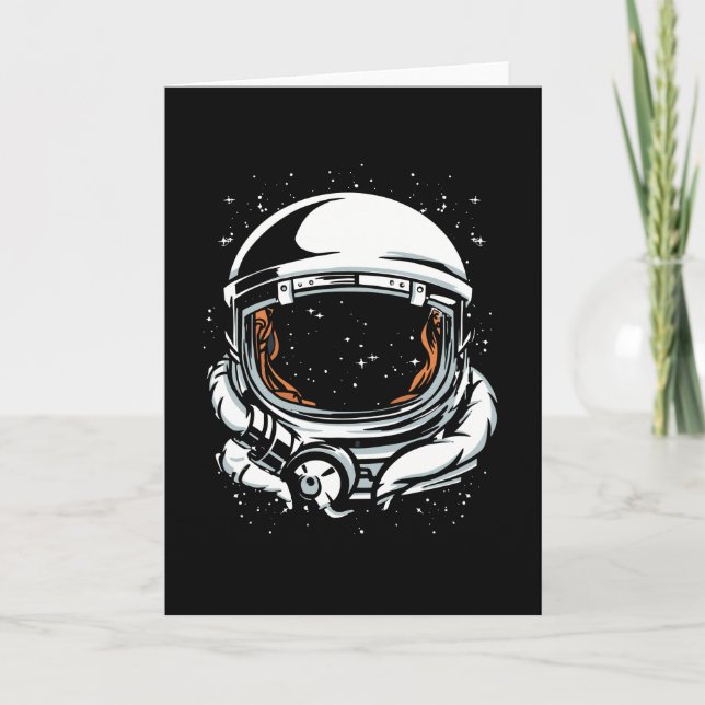 ASTRONAUT HELMET SPACE CARD (Front)