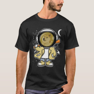 Astronaut Hiphop Dogecoin DOGE To The Moon Crypto T-Shirt
