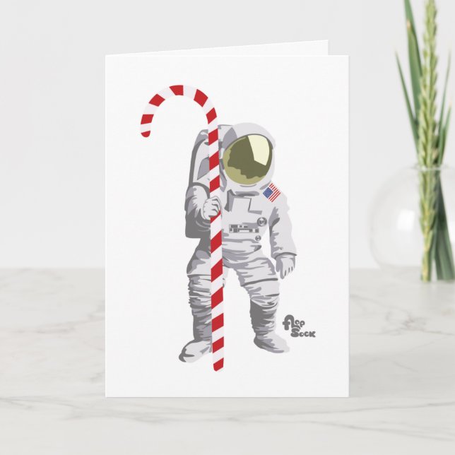 Astronaut Holiday Card (Front)