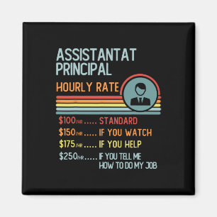 Astronaut Hourly Rate Retro Job Title Magnet