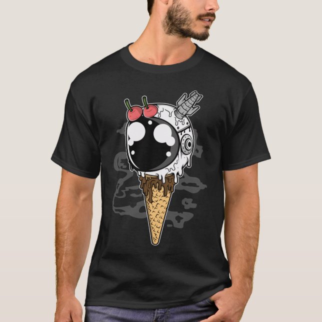 Astronaut Ice Cream - Funny Outer Space Lovers T-Shirt (Front)