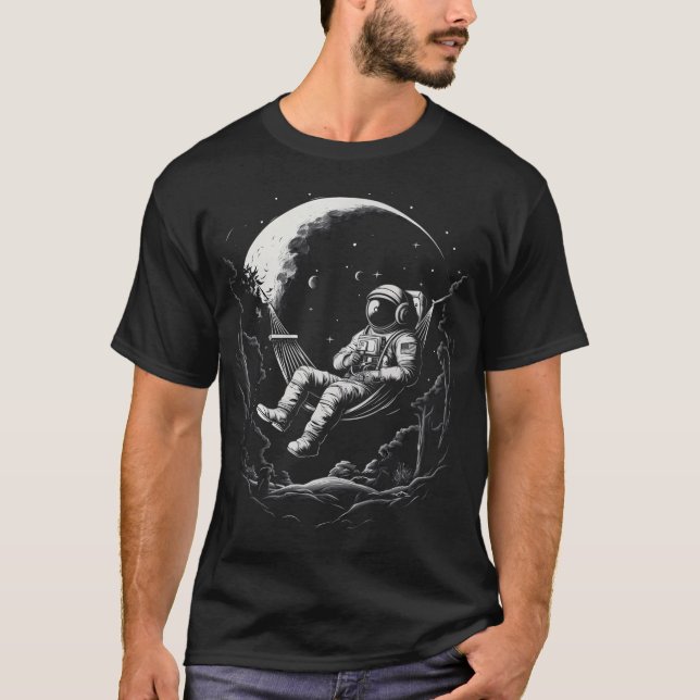 Astronaut In A Hammock T-Shirt (Front)