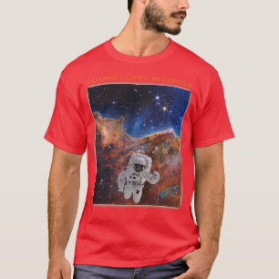 Astronaut in Cosmic Cliffs Webb Space Telescope JW T-Shirt
