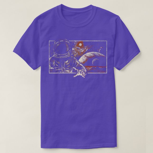 Astronaut in Outer Space 3 T-Shirt (Design Front)