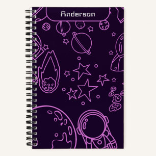 Astronaut In Outer Space  Notebook