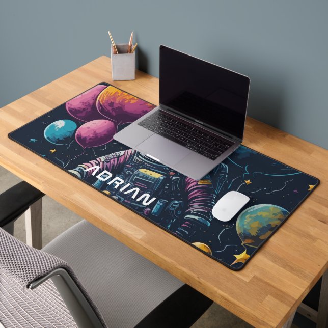 Astronaut in Space Desk Mat (Office 2)