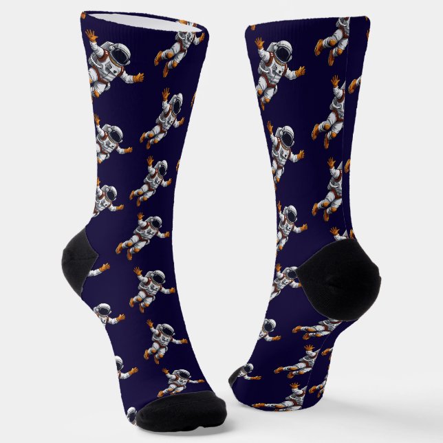 Astronaut in space socks (Angled)