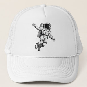 Astronaut in space trucker hat