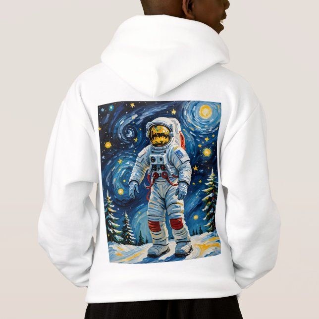 Astronaut in Winter Forest (Back)