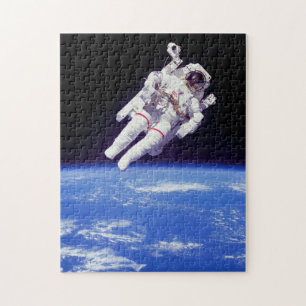 Astronaut Jetpack Spacewalk Earth Orbit Photo Jigsaw Puzzle