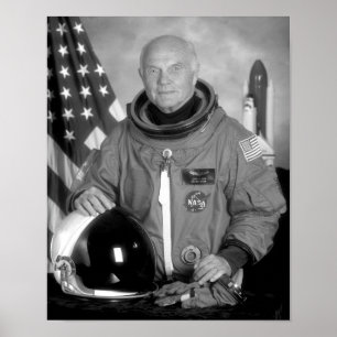 Astronaut John Glenn Poster