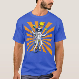 Astronaut Juggling Planets Unicycle T-Shirt