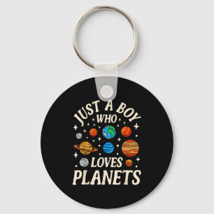 Astronaut Just A Boy Who Loves Planets Solar Syste Key Ring