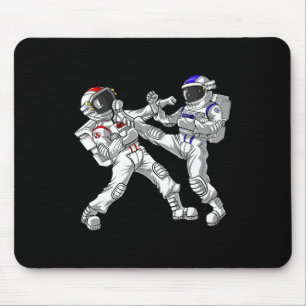 Astronaut Karate Muay Thai Martial Arts Kickboxing Mouse Pad