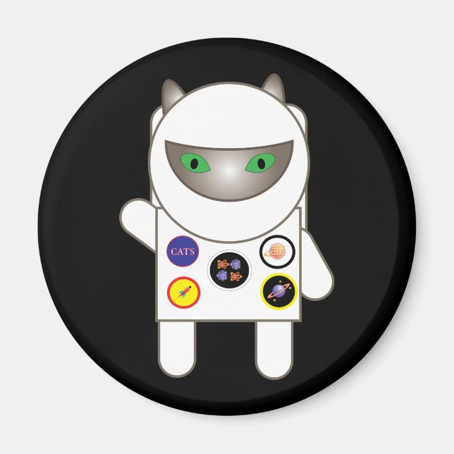 Astronaut Kitty Magnet (Front)
