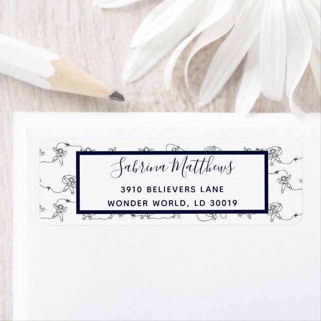 Astronaut Label Return Address Label (Insitu)
