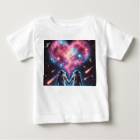 Astronaut Love Nebula Baby T-Shirt