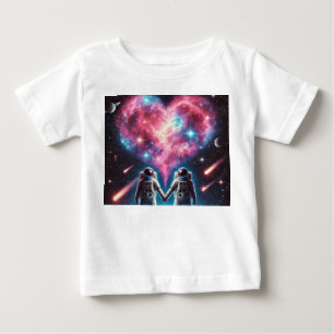 Astronaut Love Nebula Baby T-Shirt
