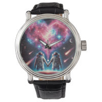 Astronaut Love Nebula Wristwatch