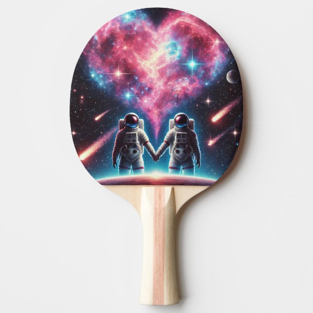 Astronaut Love Ping Pong Paddle (Front)