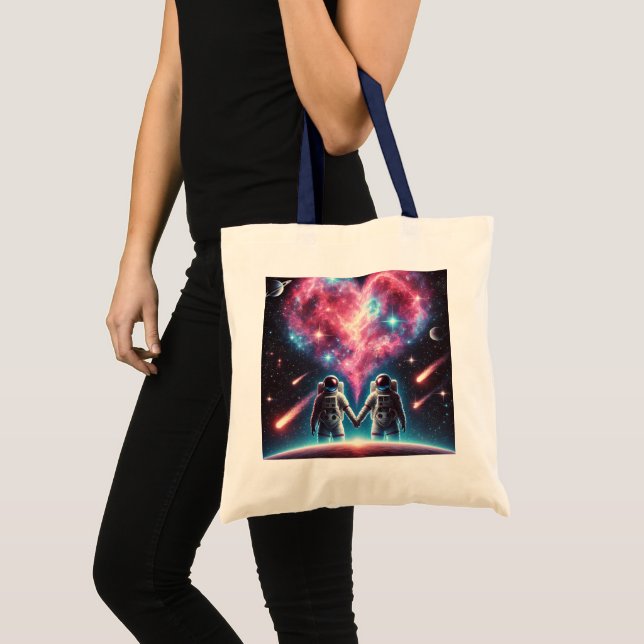 Astronaut Love Tote Bag (Front (Product))