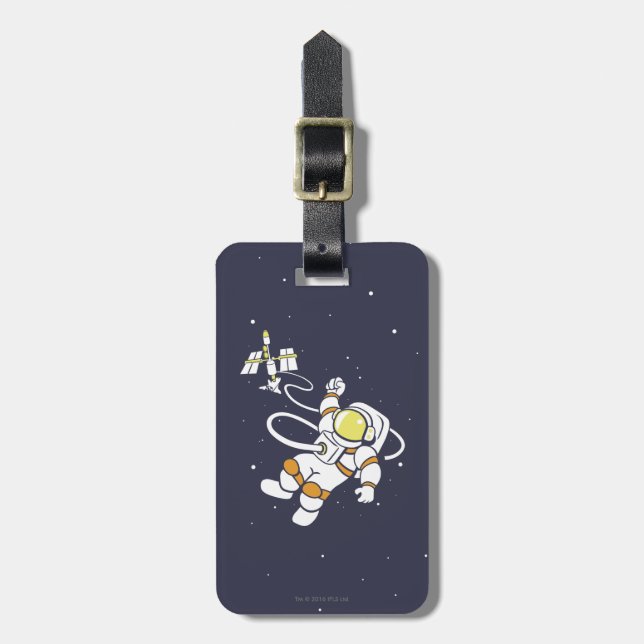 Astronaut Luggage Tag (Front Vertical)