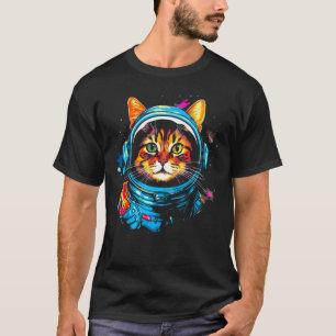 Astronaut Maine Coon Cat T-Shirt