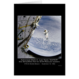 Astronaut Mark C. Lee Tests "SAFER" STS-64 Shuttle