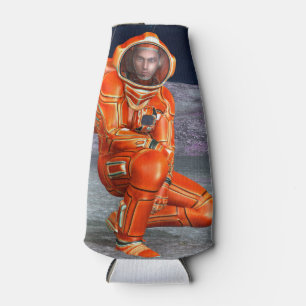 Astronaut Mars Explorer Alien Planet Space Art Bottle Cooler