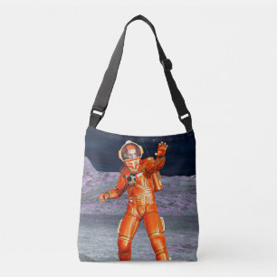 Astronaut Mars Explorer Alien Planet Space Art Crossbody Bag