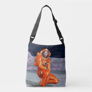 Astronaut Mars Explorer Alien Planet Space Art Crossbody Bag