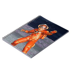 Astronaut Mars Explorer Alien Planet Space Art Notebook