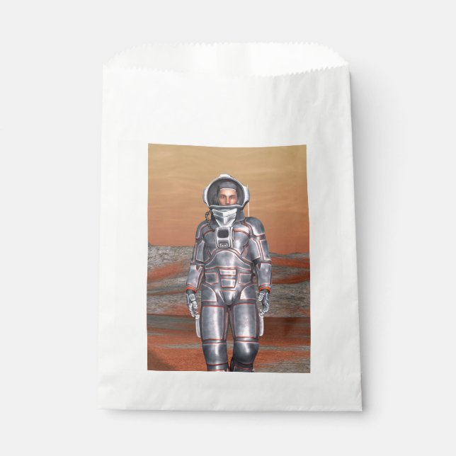 Astronaut Mars Space Explorer on Alien Planet Favour Bag (Front)