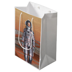 Astronaut Mars - Space Explorer on Alien Planet Medium Gift Bag