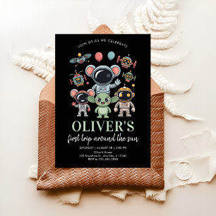 Astronaut Mascot Party Invitation