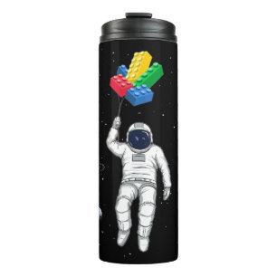 Astronaut Master Builder, Building Blocks Thermal Tumbler