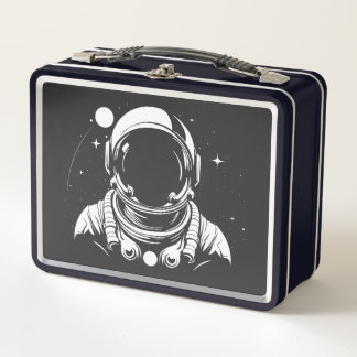 ASTRONAUT METAL LUNCH BOX