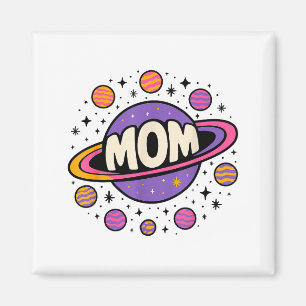 Astronaut Mom Solar System Planets Mother's Da Magnet
