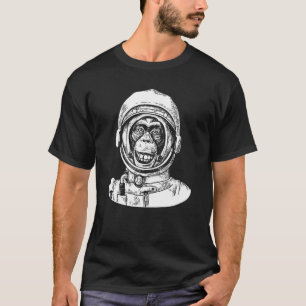 Astronaut Monkey Astronomy Space Women Men T-Shirt