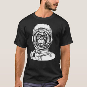 Astronaut Monkey Astronomy Space Women Men T-Shirt