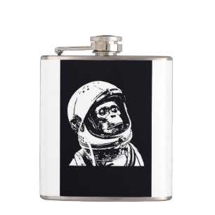 Astronaut Monkey Hip Flask