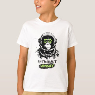 Astronaut Monkey Kid T-Shirt