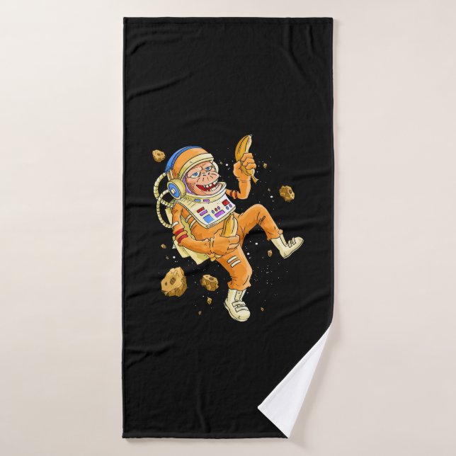 Astronaut Monkey Space Bath Towel (Bath Towel)