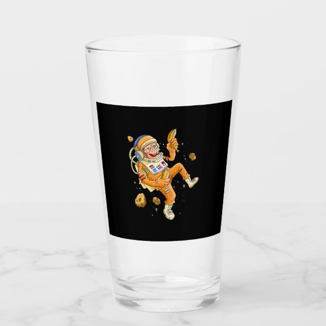 Astronaut Monkey Space Glass (Front)