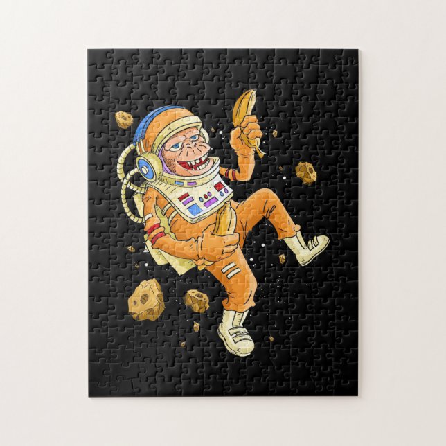 Astronaut Monkey Space Jigsaw Puzzle (Vertical)