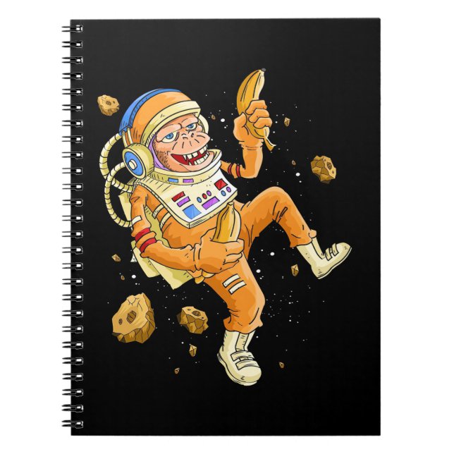 Astronaut Monkey Space Notebook (Front)