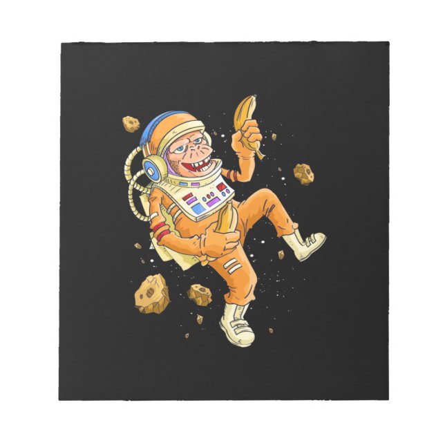 Astronaut Monkey Space Notepad (Front)